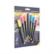 Securit Liquid krijtstift 1-2mm Penpunt in rood, blauw, geel, groen, roze, oranje, violet (7 stuks)