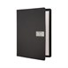 Securit Leder, A4 Ruwe menuboekomslag in zwart