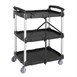 Vogue 3-Laags Opvouwbare Trolley Zwart Klein