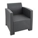 Bolero Pp Fauteuil En Tafel Rieten Set Grijs