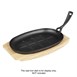 Olympia Hevea Bord Voor Gietijzer Ovale Sizzler 335X205mm