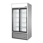 True Staande Dubbele Deur Merchandising Koelkast Aluminium Gdm-33-Hc-Ld