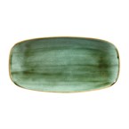 Churchill Stonecast Samphire Green Chefs Ovaal Bord 29.8 x 15.2cm (12 stuks)