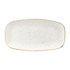 Churchill Stonecast Barley White Chefs Ovaal Bord 35.2 x 18.7cm (6 stuks)