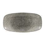 Churchill Raku Quartz Black Chefs Ovaal Bord 29.8 x 15.2cm (12 stuks)