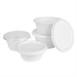 Fiesta Composteerbare Bagasse Deksel Voor 750/900ml Kom Basen (50 stuks)