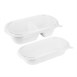 Fiesta Composteerbare Bagasse Ovale Containers 850ml (100 stuks)