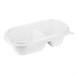 Fiesta Recycleerbare Pet Deksels Voor Bagasse Ovale Containers (100 stuks)