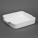 Olympia Whiteware Vierkante Braadslee 260x225X50mm (2 stuks)