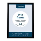 Europel Info Kader / Zelfklevende Set 2 Stuks A3 Zwart