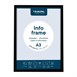Europel Info Kader / Zelfklevende Set 2 Stuks A3 Zwart