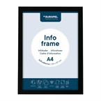 Europel Infokader / Zelfklevende Set Van 2 Stuks A4 Zwart