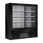 Zoin Cervinho Multi-Deck Display Zwart Met Schuifdeuren 1200mm