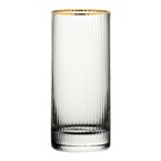 Utopia Hayworth Hiball-Glas Met Gouden Rand, 355ml (6 stuks)