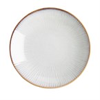 Olympia Drift Grey Coupe Low Bowls Met Reliëf, 260mm (4 Stuks)