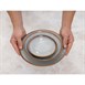 Olympia Drift Grey Coupe Low Bowls Met Reliëf, 260mm (4 Stuks)