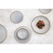 Olympia Drift Grey Coupe Low Bowls Met Reliëf, 260mm (4 Stuks)
