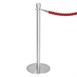 Bolero Vlakke Basis Barrièrepalen Geborsteld Roestvrij Staal (2 stuks)