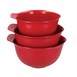 Kitchenaid Mengkommen Empire Rood (3 stuks)