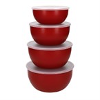 Kitchenaid Voorbereidingskommen Met Deksel Empire Rood (4 stuks)