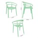Bolero Mateo Caféstoelen Mintgroen (2 stuks)