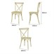 Bolero Manhattan Kruisrug Harsstoelen Naturel (4 stuks)