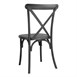 Bolero Manhattan Cross-Back Kunststof Stoelen Zwart (4 stuks)