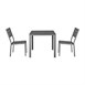 Bolero Valletta Grijs Gelat stoel (4 Stuks)