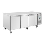Polar U-serie 3-deurs counter met euronorm opslag 634Ltr