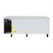 Polar U-serie 3-deurs counter met euronorm opslag 634Ltr
