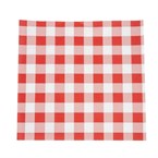Fiesta Composteerbare Rode Gingham Vetvrije Vellen - 250x250mm (200 stuks)
