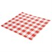 Fiesta Composteerbare Rode Gingham Vetvrije Vellen - 250x250mm (200 stuks)