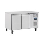 Polar U-Serie Dubbeldeurs Counter Koelkast 282Ltr