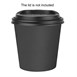 Fiesta Recyclebare Hot Cups Enkelwandig Zwart 6oz (1000 stuks)