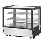 Polar G-Serie Aanrecht Model Display Koelkast Zwart Vierkant Glas 120Ltr