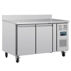 Polar U-Serie Dubbele Deurs Werkbank koeling met Achterwand 282Ltr