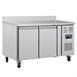 Polar U-Serie Dubbele Deurs Werkbank koeling met Achterwand 282Ltr