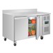 Polar U-Serie Dubbele Deurs Werkbank koeling met Achterwand 282Ltr