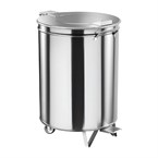 Gastro M RVS Pedaalemmer met Wielen 50Ltr