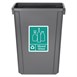 Jantex Slim Bin Label - Gemengd glas