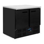 Polar G-Series Dubbele Deur Koelwerkbank Zwart 257Ltr