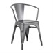 Bolero Bistro Curve Armstoelen Donkergrijs (4 stuks)