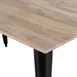 Bolero Bistro Eettafel Mangohouten Blad Zwarte Poot 1450mm