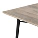 Bolero Bistro Eettafel Mangohouten Blad Zwarte Poot 1450mm