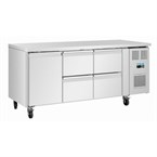 Polar U-Series Counter Fridge 4 Drawers & 1 Door