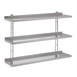 Gastro-M Compleet wandrek 3 niveaus 120x40cm - volledige montageset (excl. schroeven)