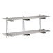 Gastro-M Compleet wandrek 2 niveaus 180x40cm - volledige montageset (excl. schroeven)