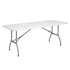 Bolero Opvouwbare Rechthoekige Tafel 6ft Wit