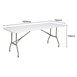 Bolero Opvouwbare Rechthoekige Tafel 6ft Wit