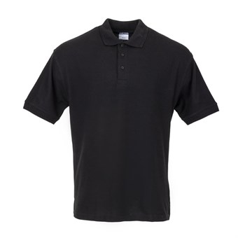 Unisex poloshirt zwart